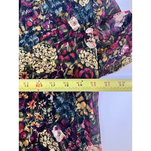 Amanda Uprichard Revolve Hera Floral deep V Romantic Thong Bodysuit Sz XL - Picture 9 of 12